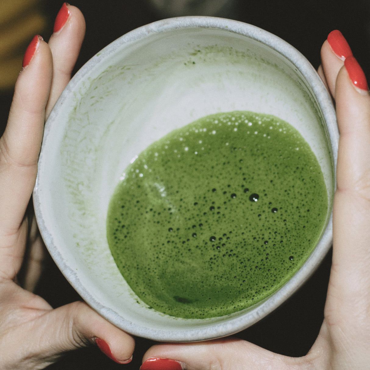 A bowl of MAKE Imperial matcha