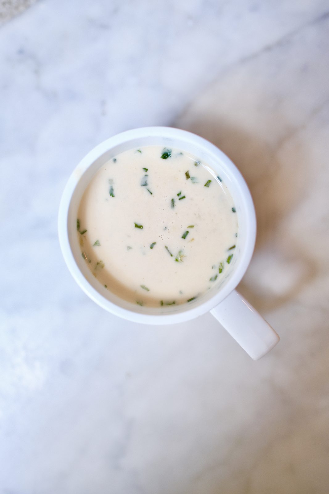 Vegan miso potage in a paper cup